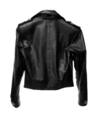 Chaqueta de cuero corta negra ICONO 12 Barmont con botones metalicos