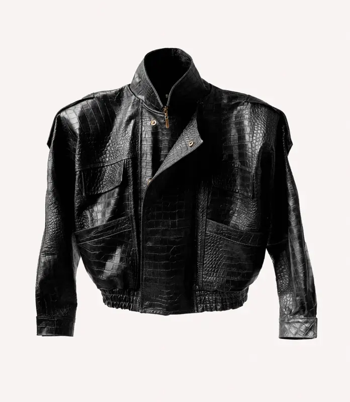 Chaqueta Aviador en Cuero Negro ICONO 13