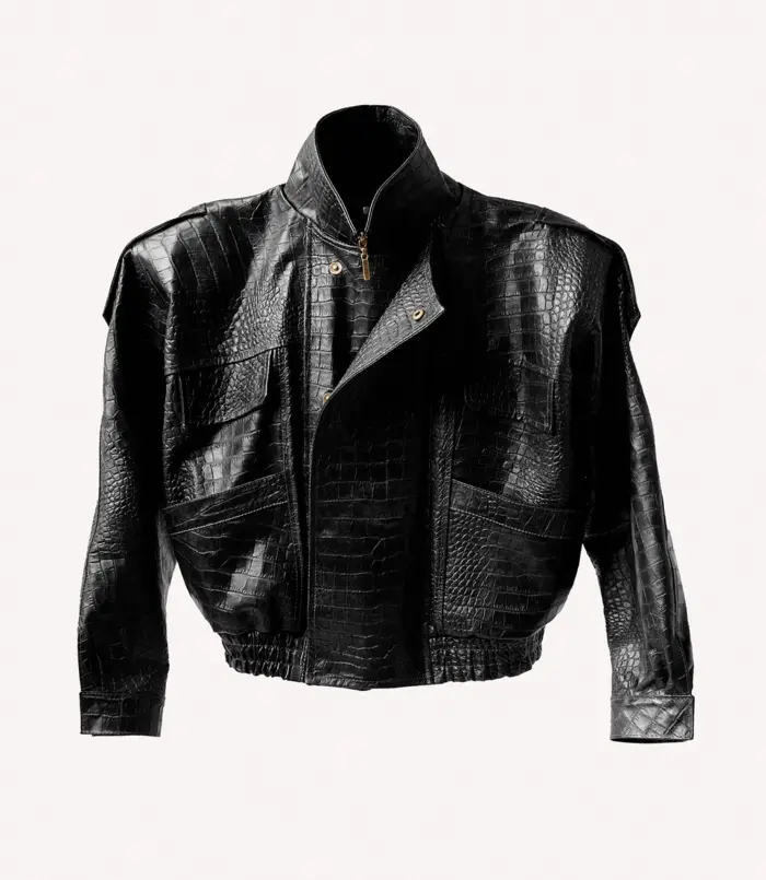 Chaqueta Aviador en Cuero Negro ICONO 13